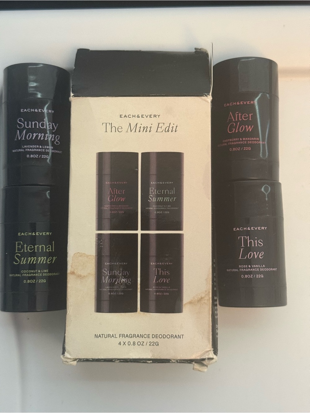 Each & Every The Mini Edit Natural Deodorant Set